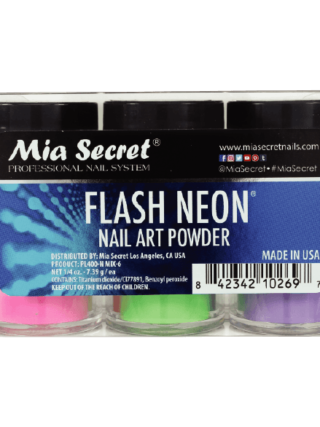Flash Neon Acrylic Powder Collection 6 Pcs - Mia Secret