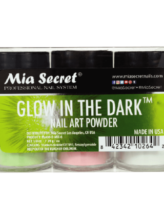Glow in the Dark Colored Acrylic Powder Collection 6 Pcs - Mia Secret