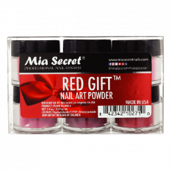 Red Gift Acrylic Powder Collection 6 Pcs - Mia Secret