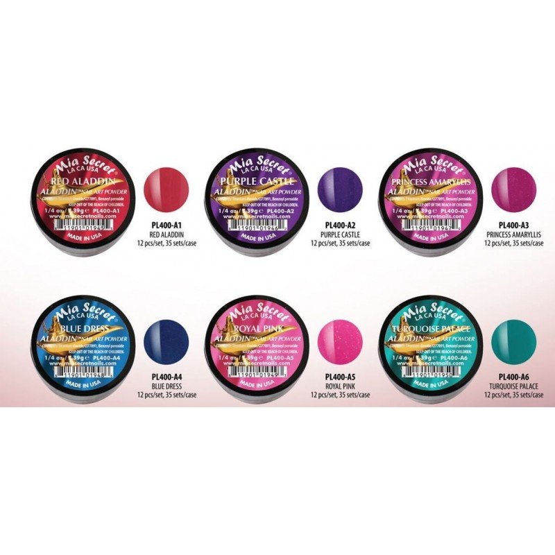 Aladdin Acrylic Powder Collection 6 Pcs - Mia Secret - Imagen 2