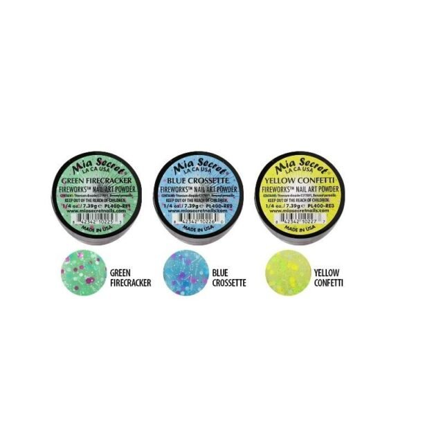 Fireworks Acrylic Powder Collection 6 Pcs - Mia Secret