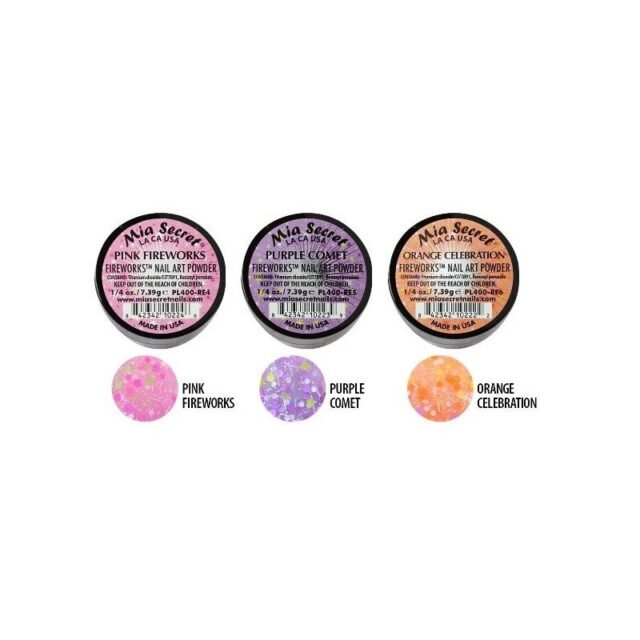 Fireworks Acrylic Powder Collection 6 Pcs - Mia Secret