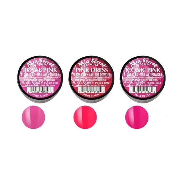 I Love Pink Acrylic Powder Collection 6 Pcs - Mia Secret