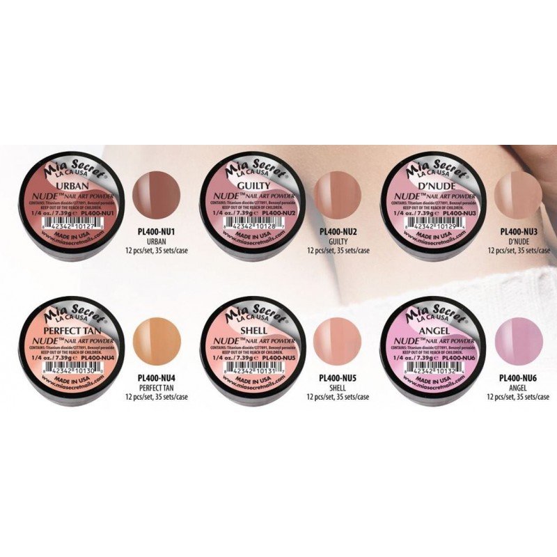 Nude Acrylic Powder Collection 6 Pcs - Mia Secret - Imagen 2