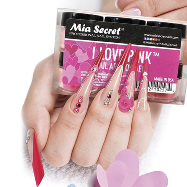 I Love Pink Acrylic Powder Collection 6 Pcs - Mia Secret