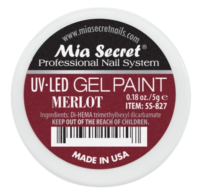 5S-827_3Merlot UV-LED Gel Paint - Mia Secret