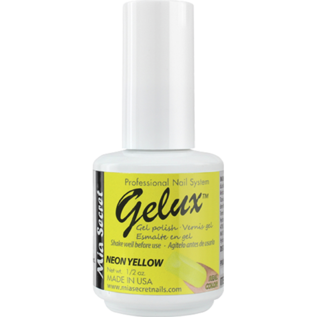 Esmaltes Semi Gelux Neon Yellow 15 ml - Mia Secret