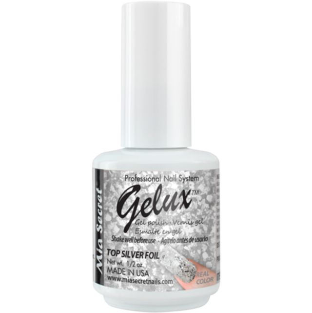 Esmaltes Semi Gelux Top Silver Foil 15 ml - Mia Secret