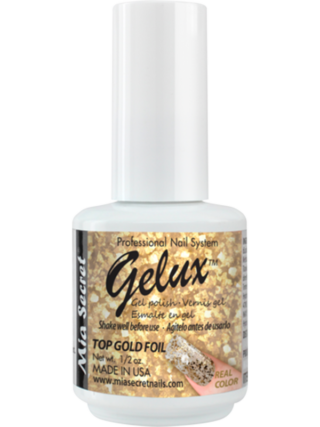 Esmaltes Semi Gelux Top Gold Foil 15 ml - Mia Secret