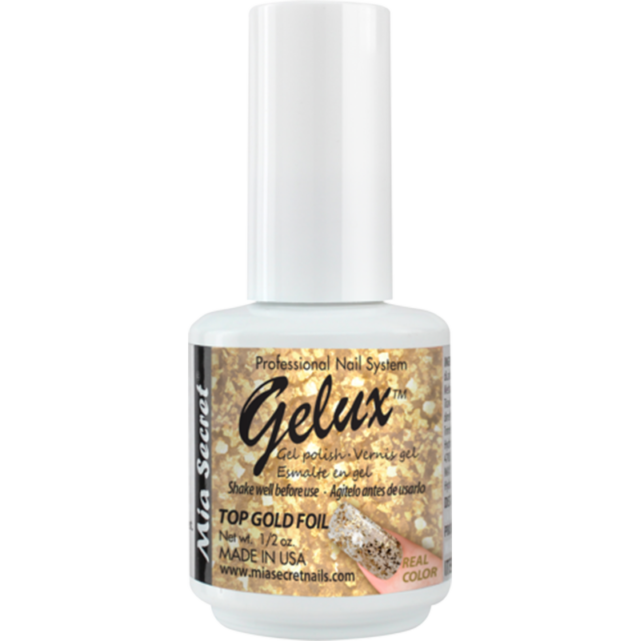 GP-60 Esmaltes Semi Gelux Top Gold Foil 15 ml - Mia Secret