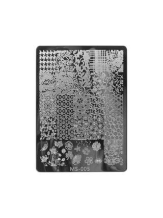placa-flowers ms005 Placas Stamping - Mia Secret