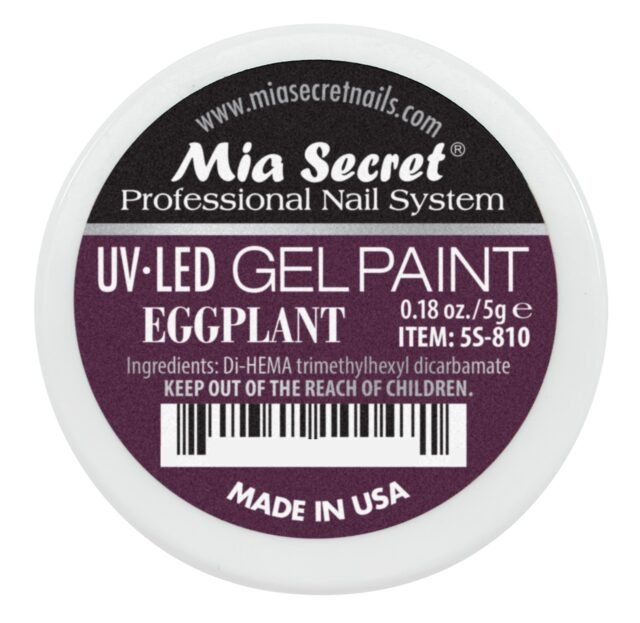 5S-810_3 EggPlant UV-LED Gel Paint - Mia Secret
