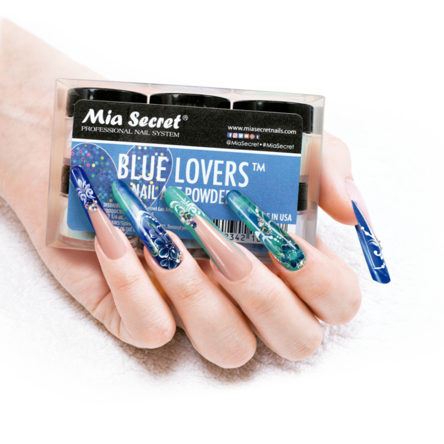 Blue Lovers Acrylic Powder Collection 6 Pcs - Mia Secret