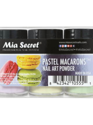 Pastel Macarons Acrylic Powder Collection 6 Pcs - Mia Secret