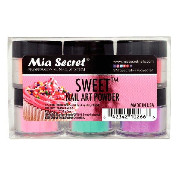 Sweet Acrylic Powder Collection 6 Pcs - Mia Secret