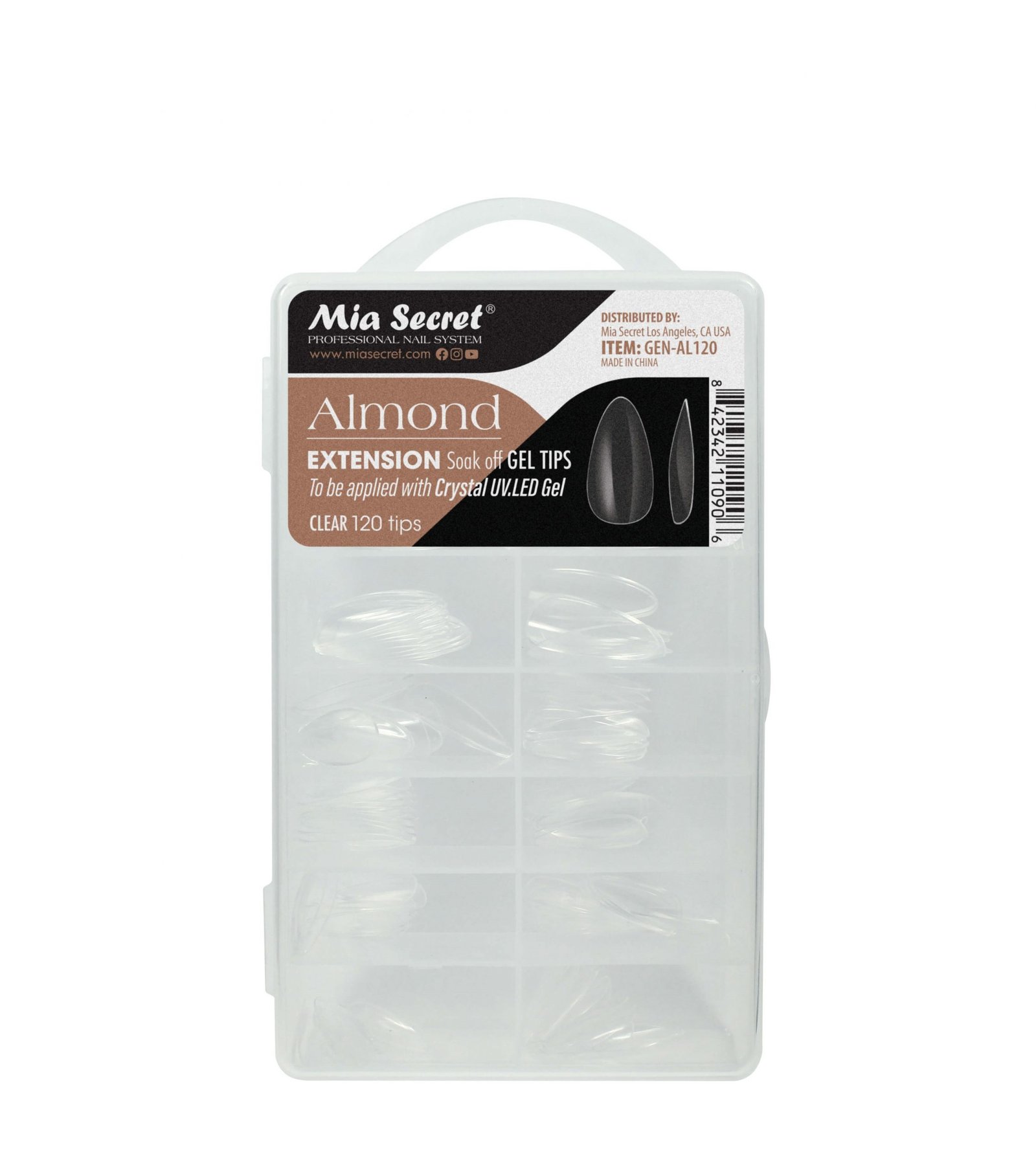 Tips Almond de Gel x 120 - Mia Secret
