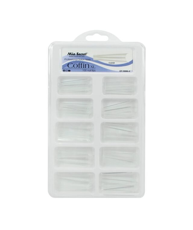 Tips Coffin XL Transparentes x 100 - Mia Secret