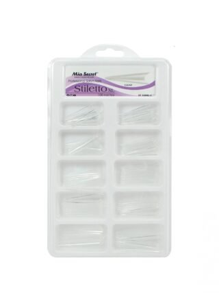 Tips Stiletto XL Transparente x 100 - Mia Secret